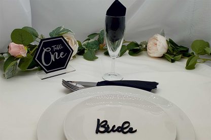 Hexagon Wedding Table Number - Image 2