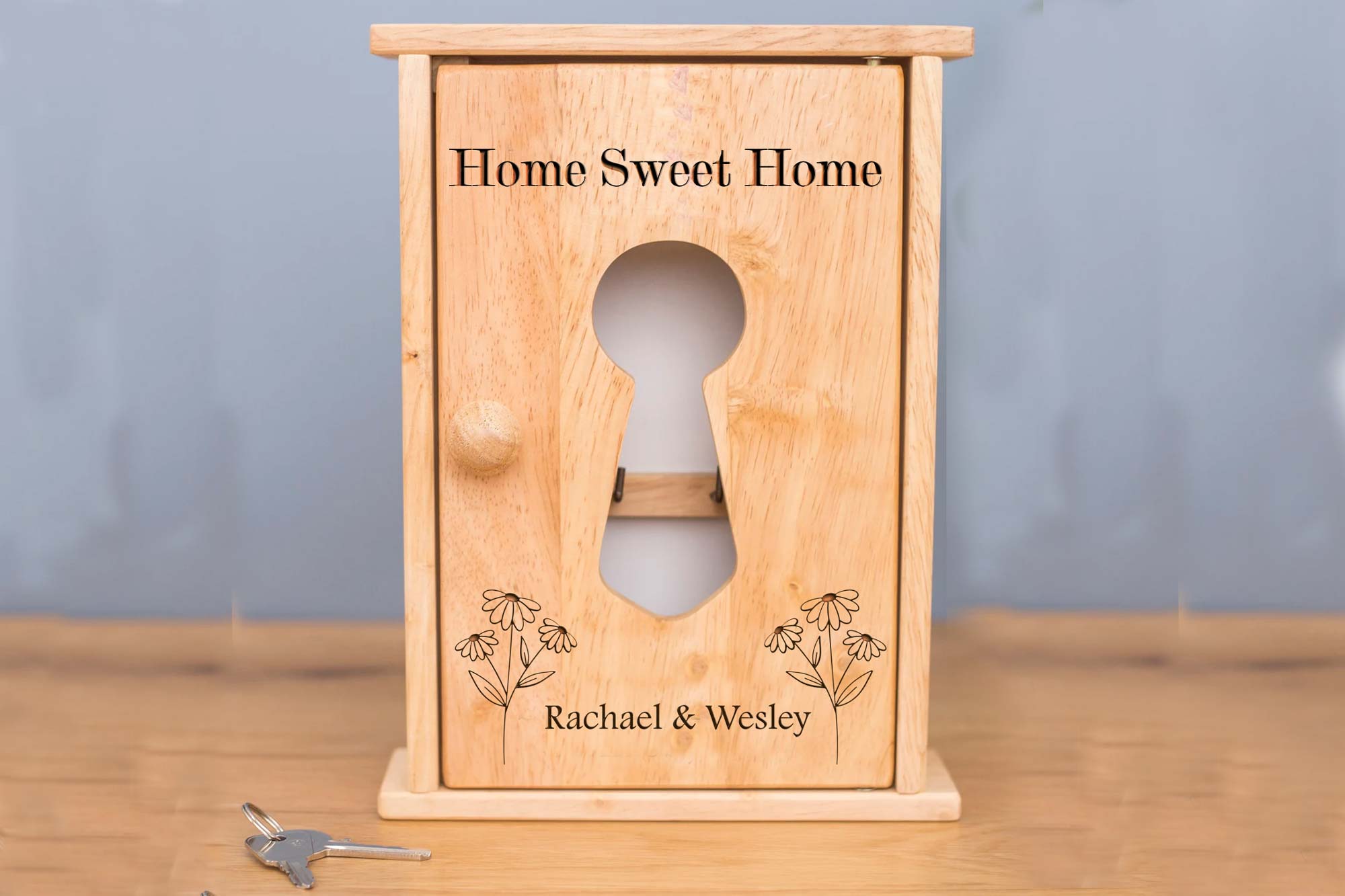 Personalised Home Sweet Home Key Box