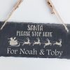 Personalised Santa Stop Here Sign - Image 2