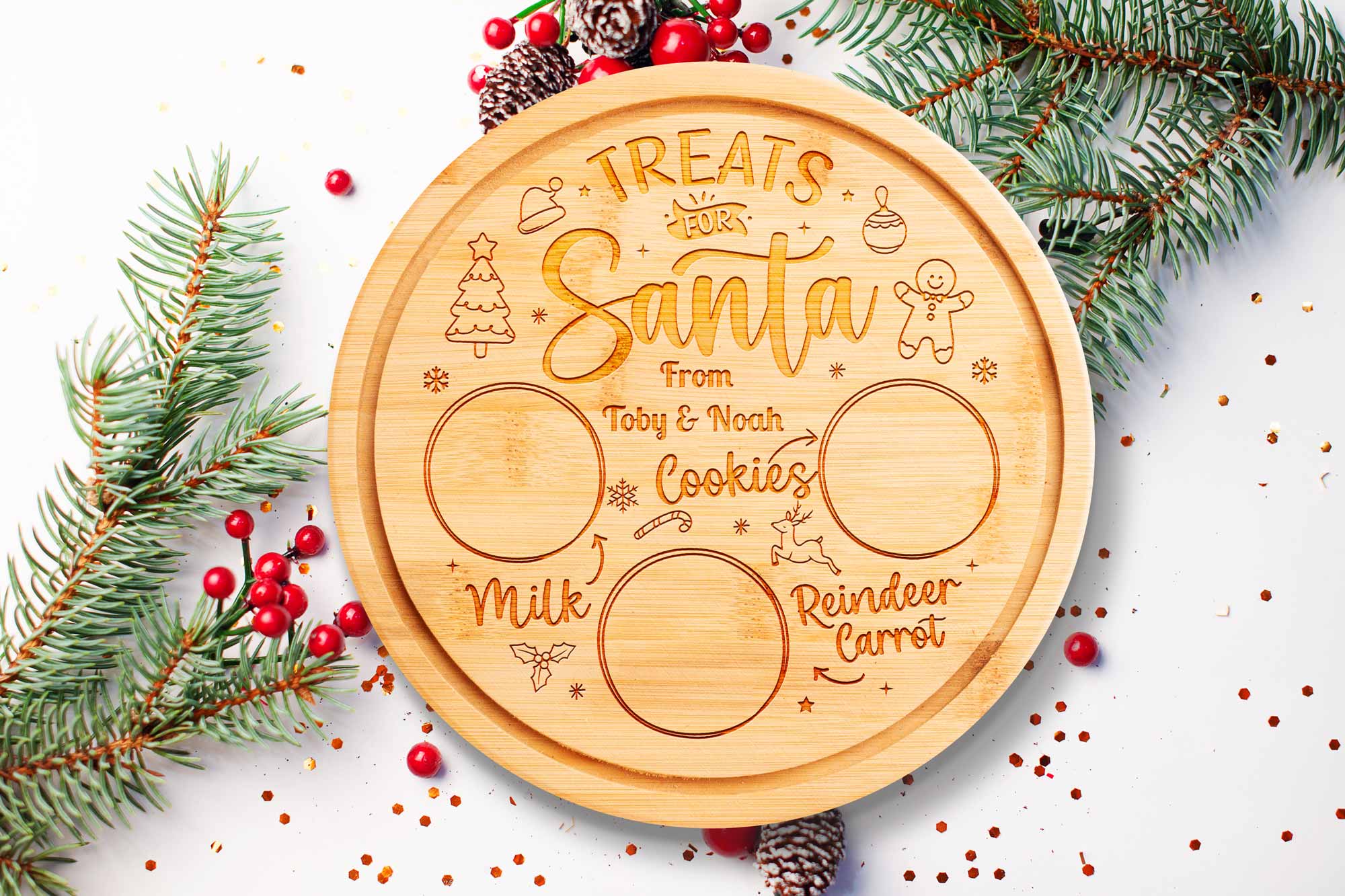 Personalised Santa Christmas Eve Board