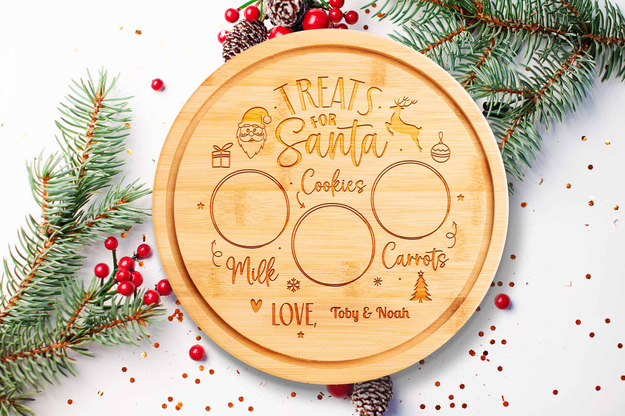 Personalised Santa Christmas Eve Board