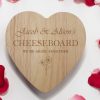 Personalised couples heart chopping board