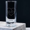 Personalised Valentine Hiball Glass