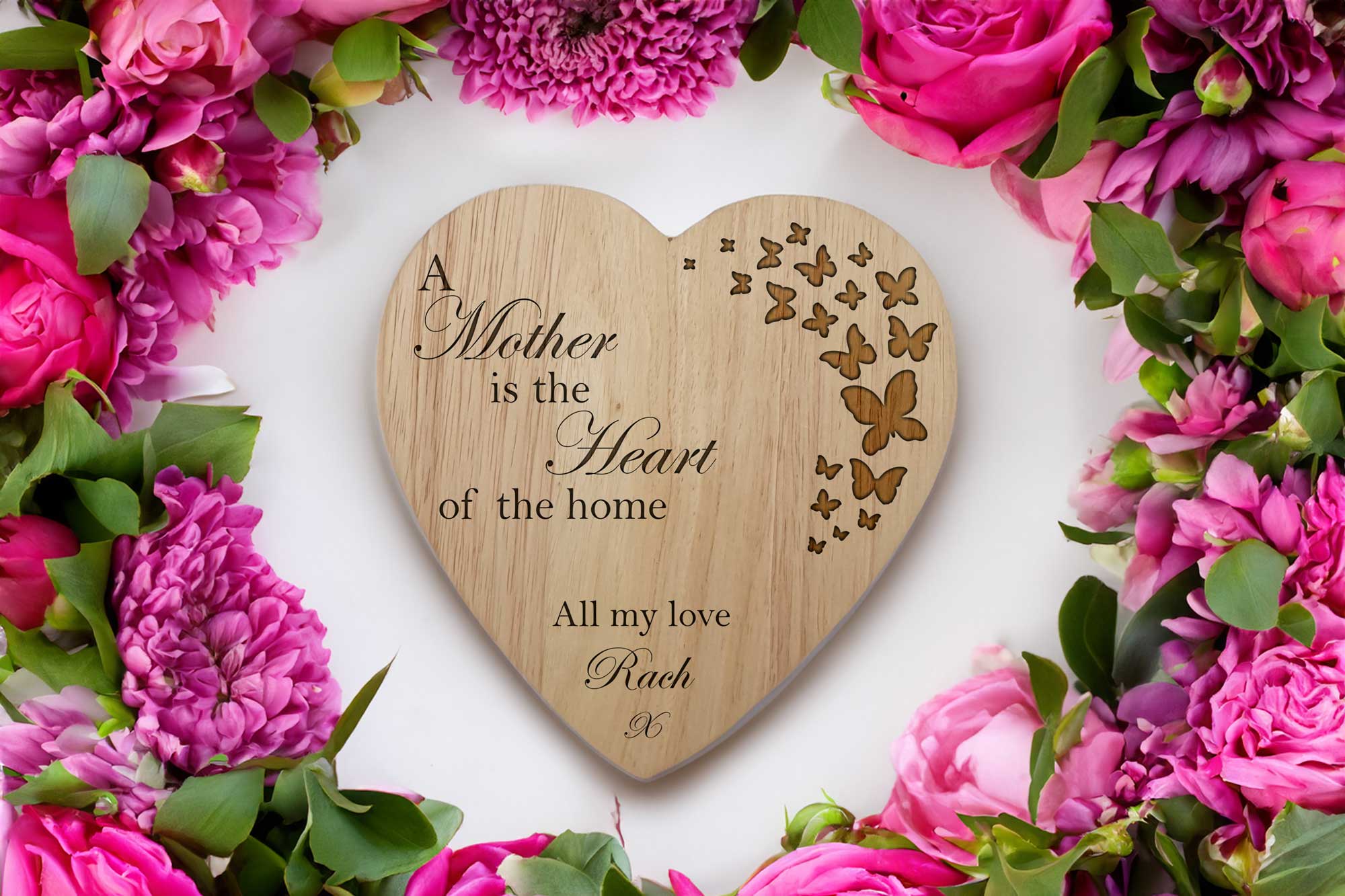 Personalised Mother's Day Heart Board