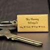 Mother's day wooden keyring