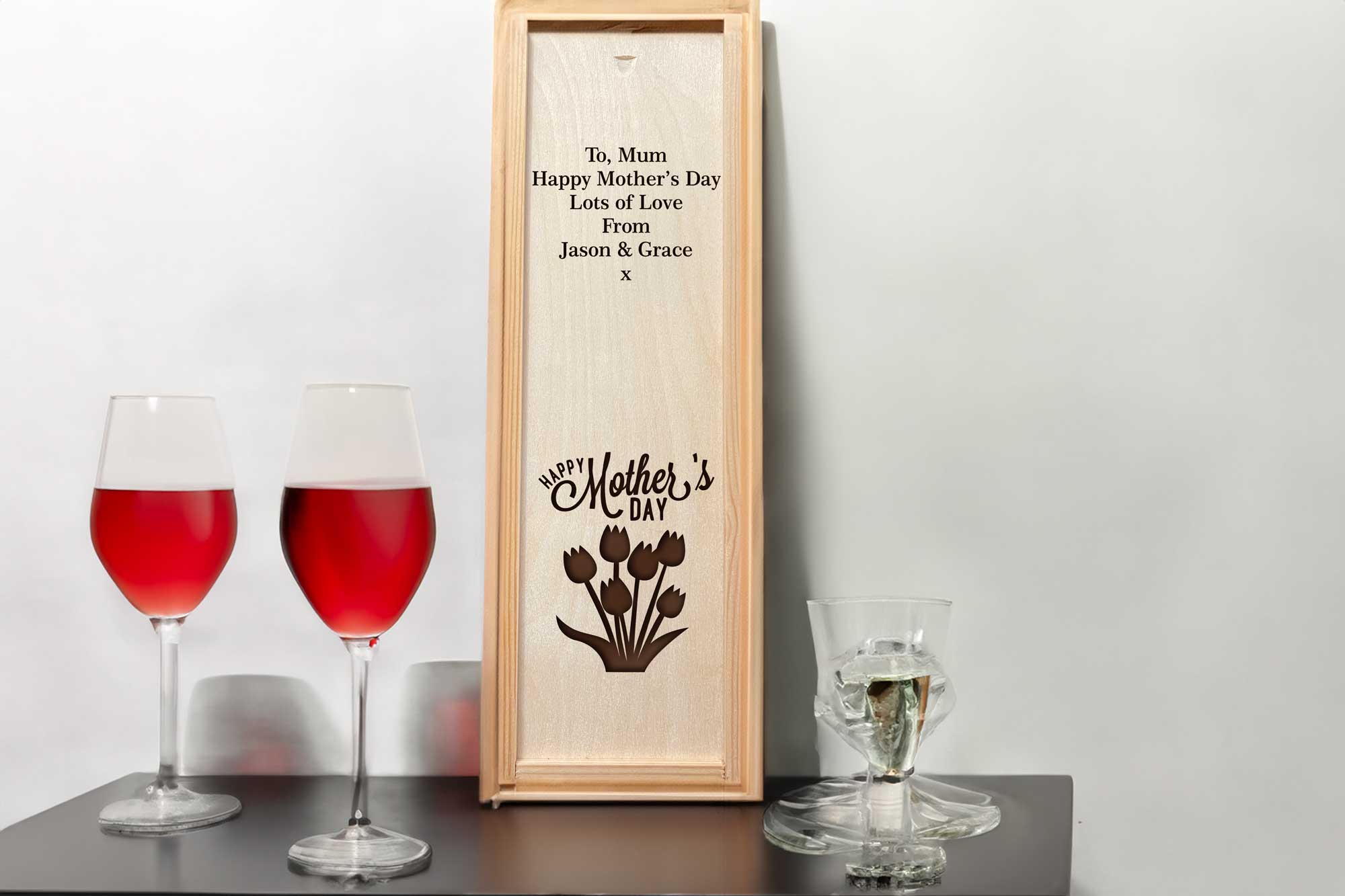 Personalised Mother's Day Wine Box