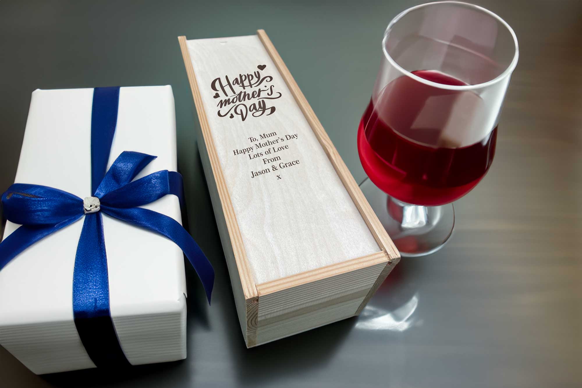Personalised Mother's Day Wine Box