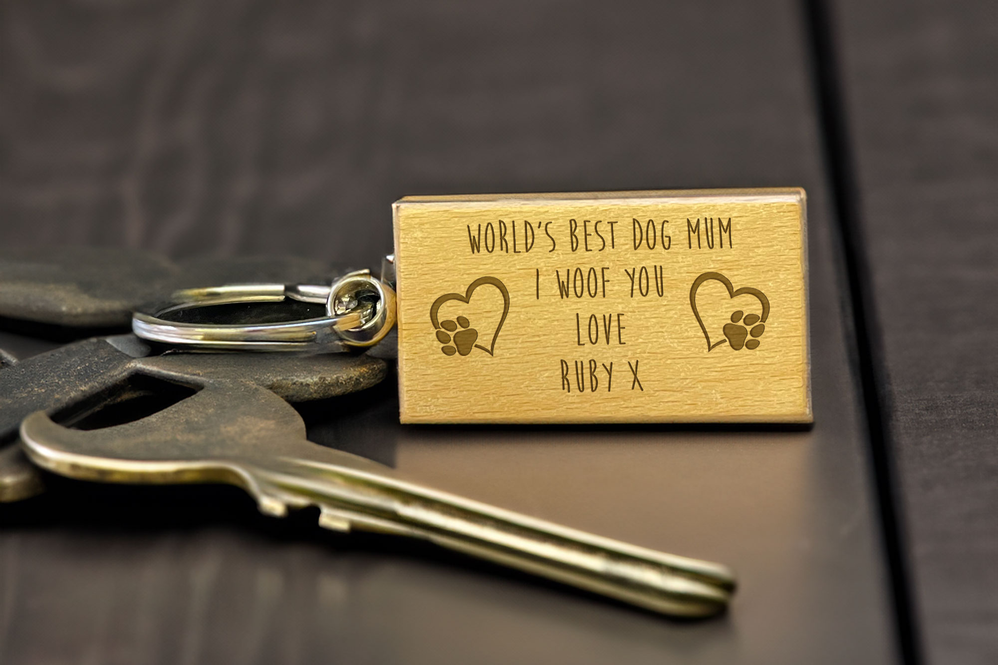 Personalised Dog Mum Keyring