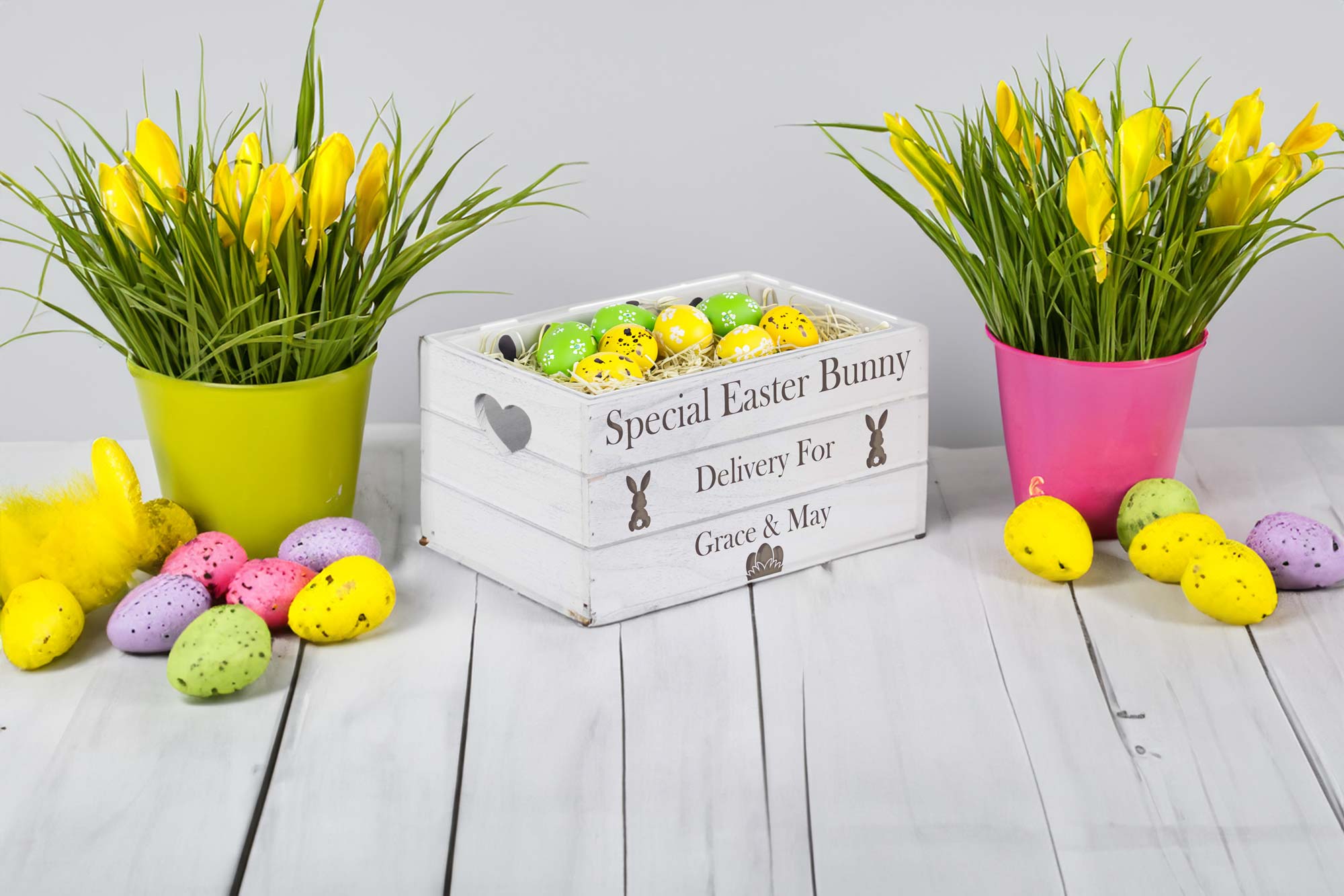 Personalised Easter Wooden Box.