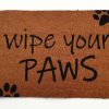 wipe your paws door mat