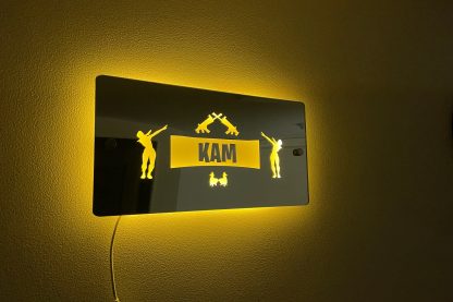 Personalised Fortnite-Inspired LED Wall Light
