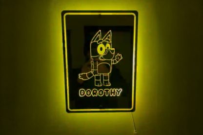 Personalised Bluey-Inspired LED Wall Light