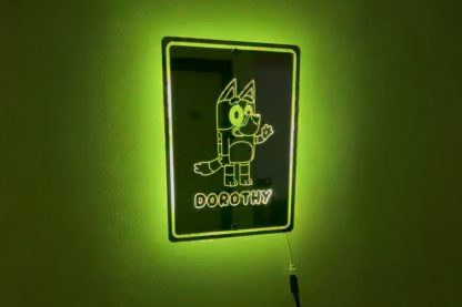 Personalised Bluey-Inspired LED Wall Light