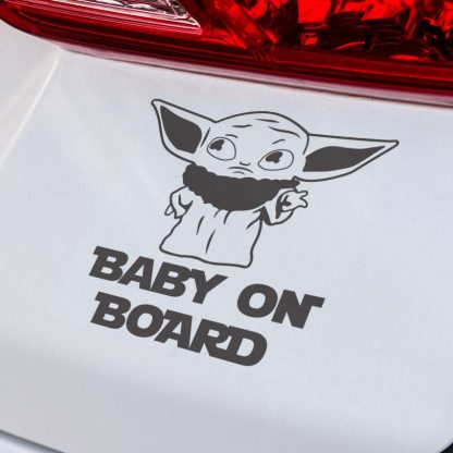 Baby Yoda Vinyl Car Decal