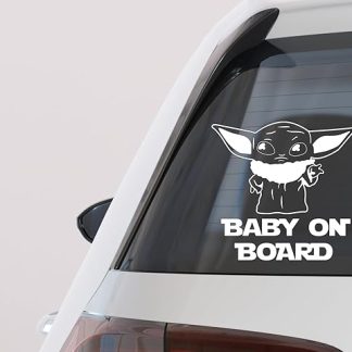 Baby Yoda Vinyl Car Decal