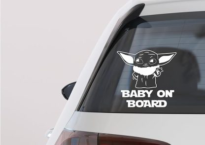 Baby Yoda Vinyl Car Decal