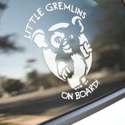 Little Gremlins On Board Car Vinyl