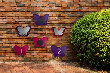 Set of 2 Acrylic Butterfly Shapes