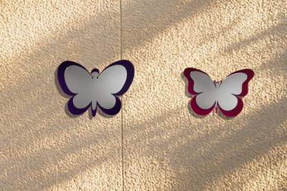 Set of 2 Acrylic Butterfly Shapes