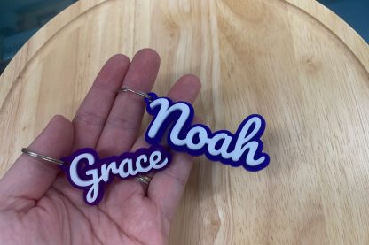 Personalised Acrylic Name Keyring - Image 3