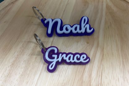 Personalised Acrylic Name Keyring - Image 2
